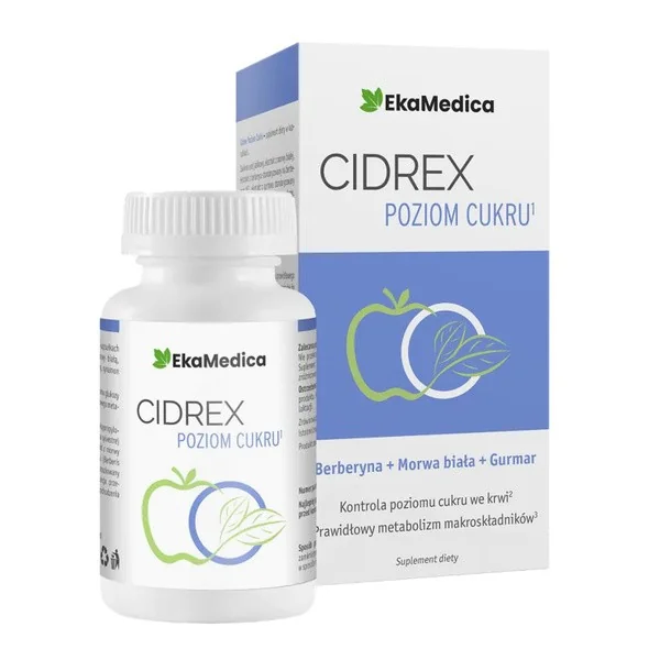 Cidrex Poziom cukru 60 kapsułek [EkaMedica] - EkaMedica