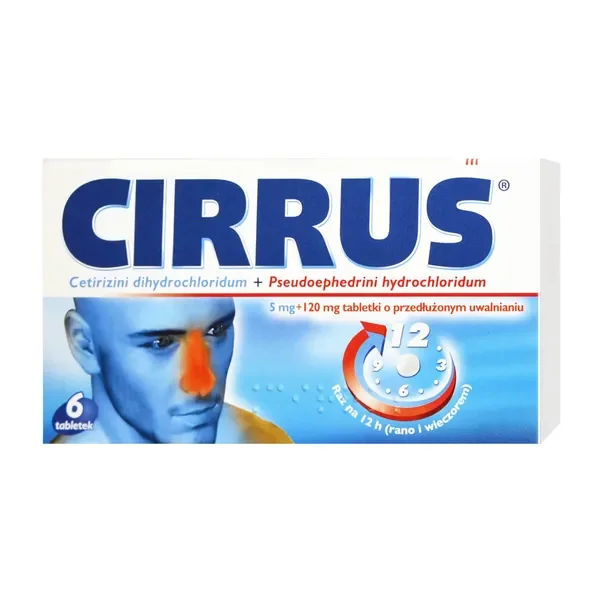 Cirrus Duo 5mg+120mg 6 tabletek [VEDIM] - VEDIM