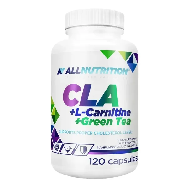 CLA + L-Karnityna + Zielona herbata 120 kapsułek [ALLNUTRITION] - ALLNUTRITION