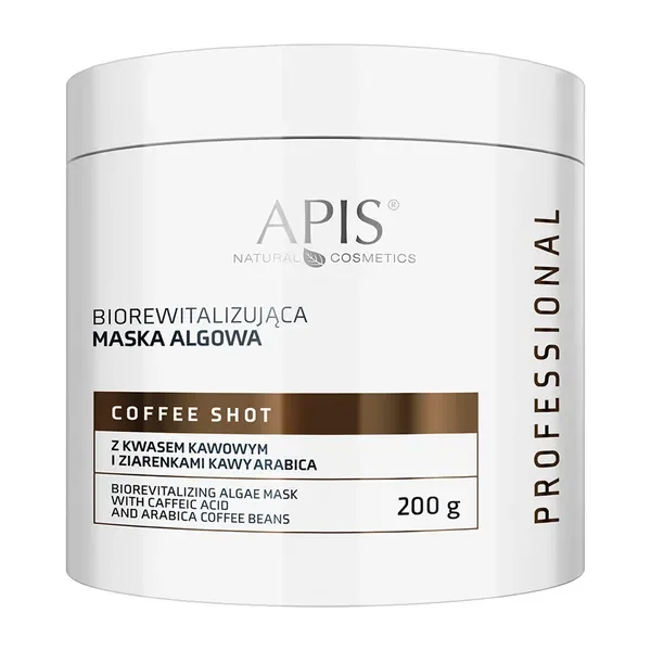 Coffee Shot biorewitalizująca maska algowa z kwasem kawowym 200g [Apis] - Apis