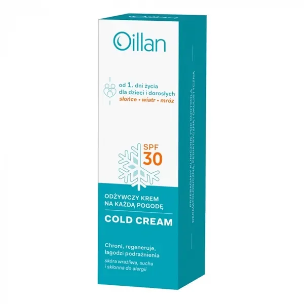 Cold Cream odżywczy krem do twarzy i ciała SPF 30 50ml [Oillan] - Oillan