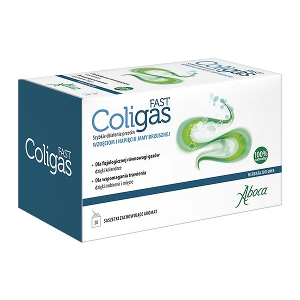 Coligas Fast herbatka ziołowa saszetki 1,8g x 20szt [Aboca] - Aboca