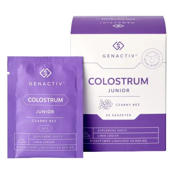 Colostrum Junior 800mg 30 saszetek [Genactiv] - Genactiv