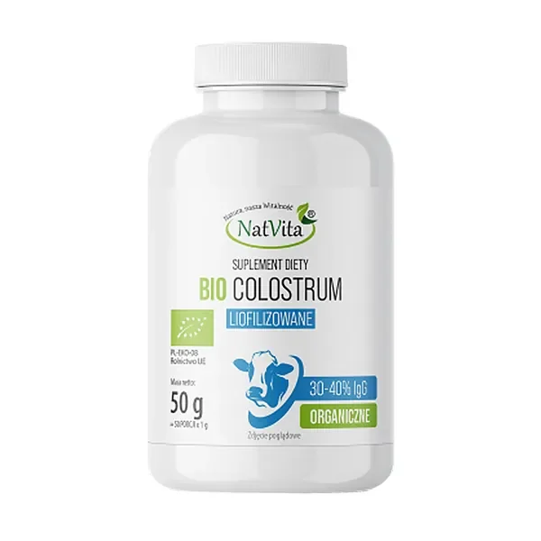 Colostrum liofilizowane 30-40% IgG 50g [NatVita] - NatVita
