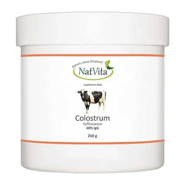 Colostrum liofilizowane 60% IgG 250g [NatVita] - NatVita