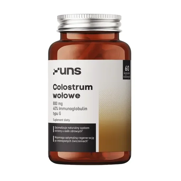 Colostrum wołowe 800 mg 60 kapsułek [Uns] - Uns
