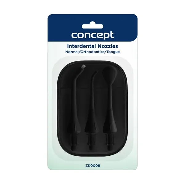 Concept Interdental Nozzles końcówki do irygatora czarne 3 szt. - Concept