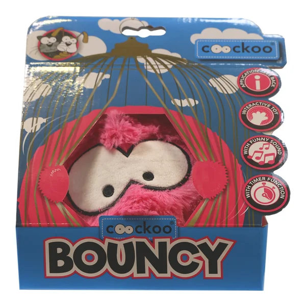 Coockoo Bouncy interaktywna zabawka dla psa różowa 1 szt. - Coockoo