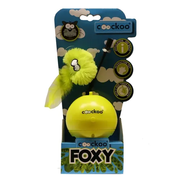 Coockoo Foxy Magic Ball zabawka interaktywna dla kota zielony 1 szt - Coockoo
