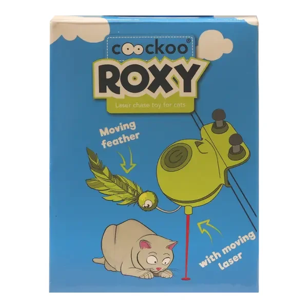 Coockoo Roxy Laser Toy elektroniczna zabawka laserowa dla kota limonkowy [Coockoo] - Coockoo