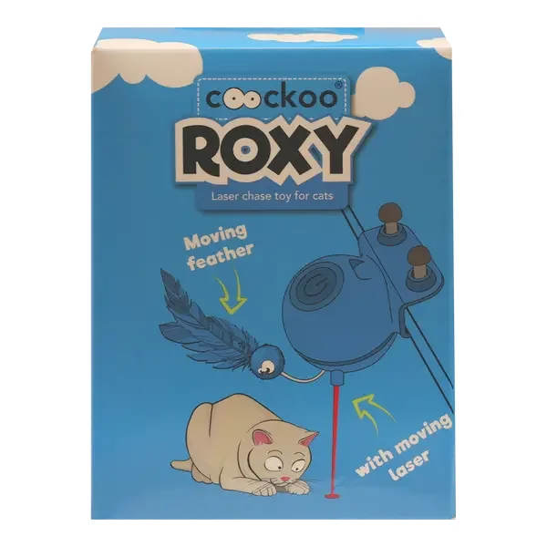 Coockoo Roxy Laser Toy elektroniczna zabawka laserowa dla kota niebieski 1 szt [Coockoo] - Coockoo