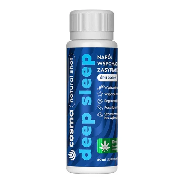 Cosma Cannabis Deep Sleep płyn z magnezem i melatoniną 80ml - Cosma Cannabis