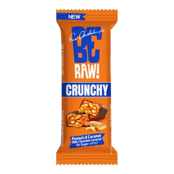 Crunchy Peanuts & Caramel baton 40g [BeRaw] - BeRaw
