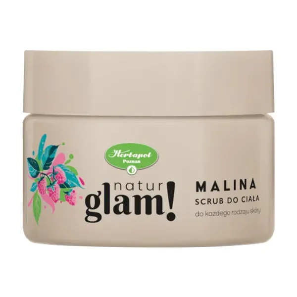 Cukrowy scrub do ciała Malina 300 ml [Natur Glam!] - Natur Glam!