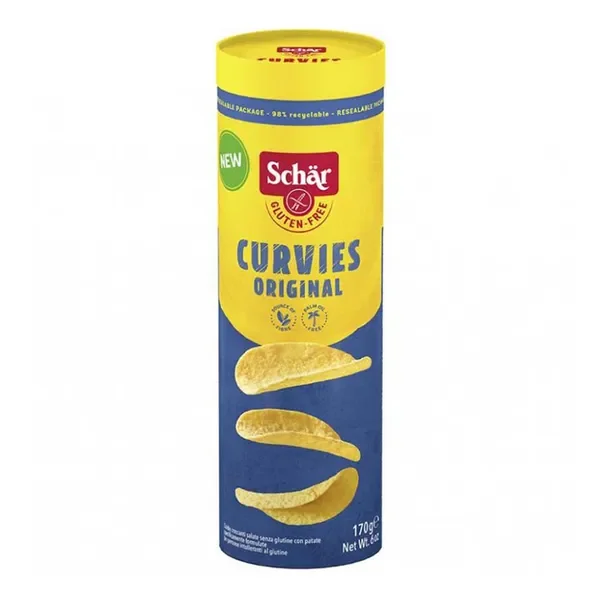 Curvies Original Chipsy ziemniaczane bezglutenowe 170g [Schar] - Schar