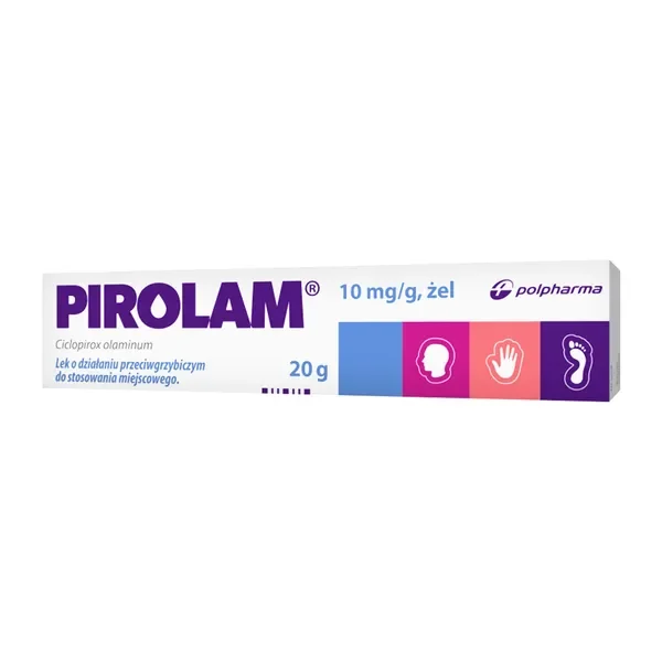 Cyklopiroks 1% żel 20g [Pirolam] - Pirolam