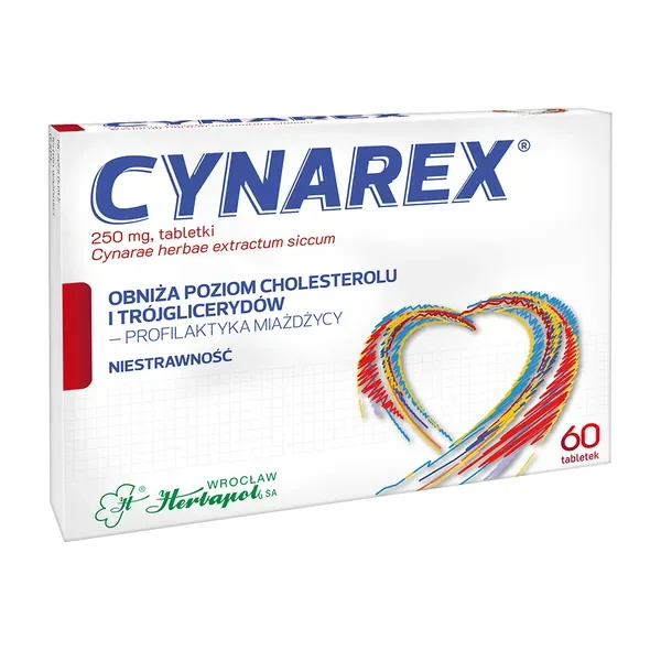 Cynarex 250 mg 60 tabletek [HERBAPOL] - HERBAPOL