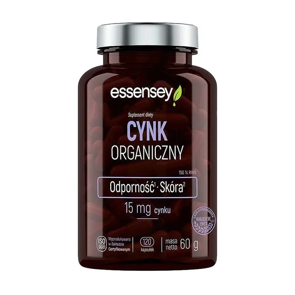 Cynk 15 mg 120 kapsułek [Essensey] - Essensey