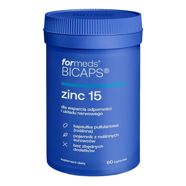Cynk 15 mg 60 kapsułek [Formeds Bicaps] - Formeds Bicaps