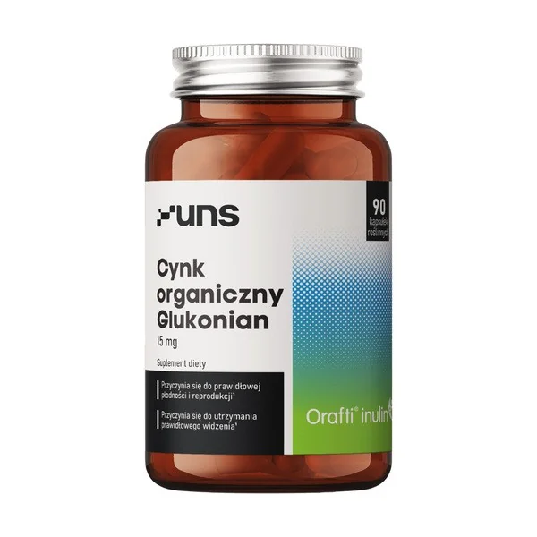 Cynk 15 mg 90 kapsułek [Uns] - Uns