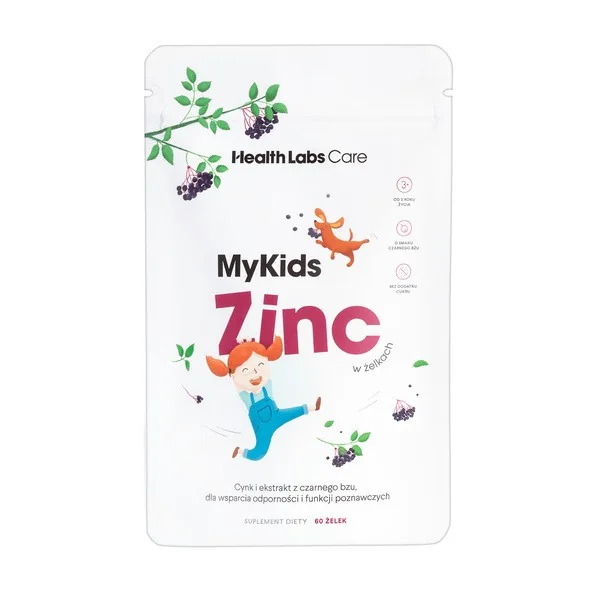 Cynk 4-8 mg 60 żelek [Health Labs MyKids] - Health Labs Care