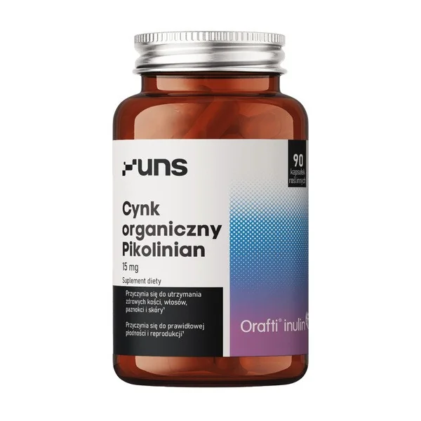 Cynk organiczny pikolinian 15 mg 90 kapsułek [Uns] - Uns