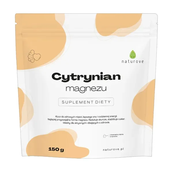 Cytrynian magnezu 375 mg 150 g [Naturove] - Naturove
