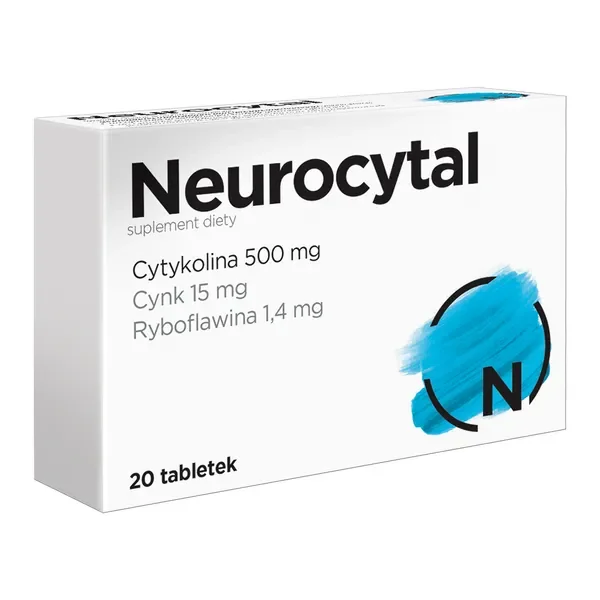 Cytykolina 500mg 20 tabletek [Neurocytal] - Neurocytal