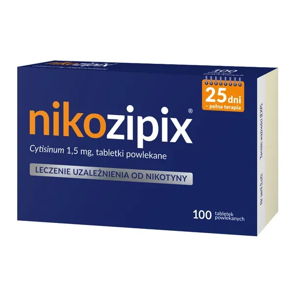 Cytyzyna 1,5 mg 100 tabletek [Nikozipix] - Nikozipix