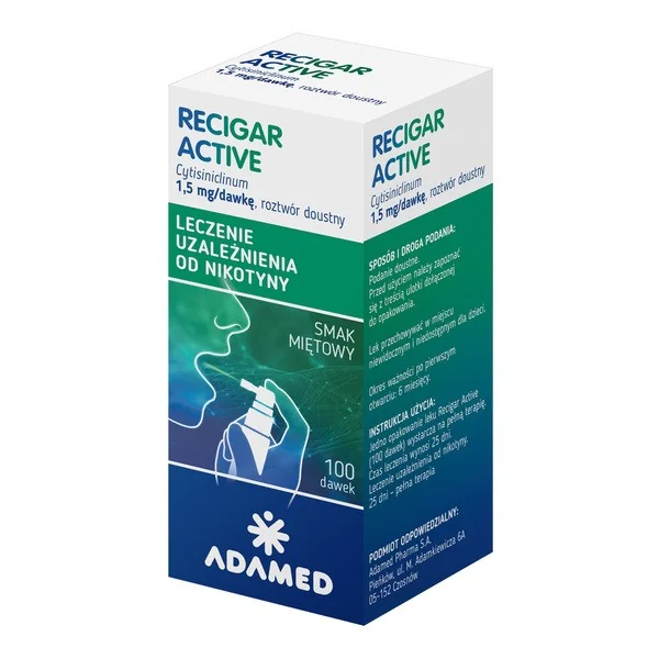 Cytyzyna 1,5 mg/dawkę 100 dawek [Recigar] - Recigar