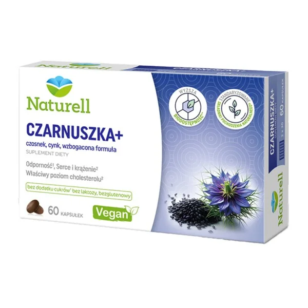Czarnuszka+ z czosnkiem i cynkiem 60 kapsułek [Naturell] - Naturell