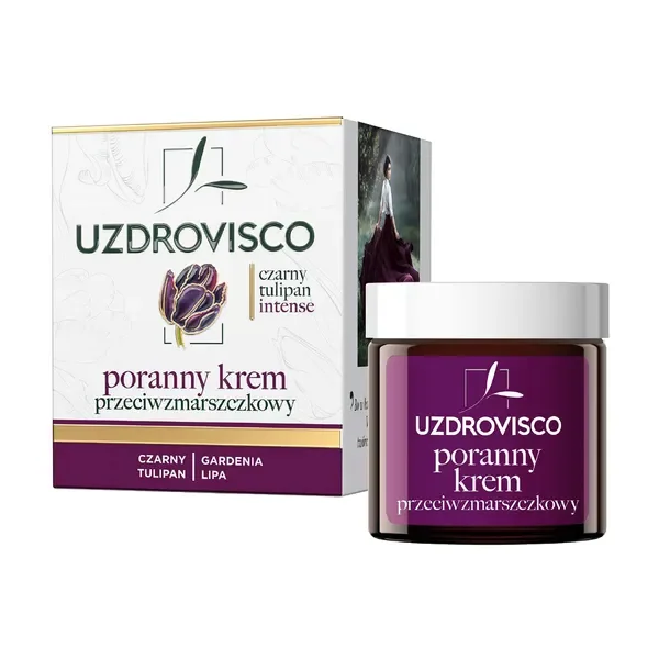 Czarny tulipan intense poranny krem przeciwzmarszczkowy 50ml [Uzdrovisco] - Uzdrovisco