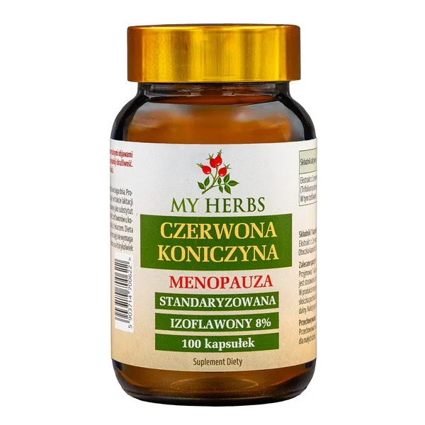 Czerwona Koniczyna 500 mg 180 kapsułek [My Herbs] - My Herbs