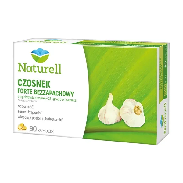 Czosnek forte bezzapachowy 90 kapsułek [Naturell] - Naturell