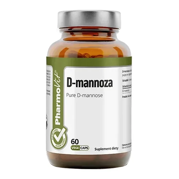 D-mannoza 1500 mg 60 kapsułek [Pharmovit Clean Label] - Pharmovit Clean Label