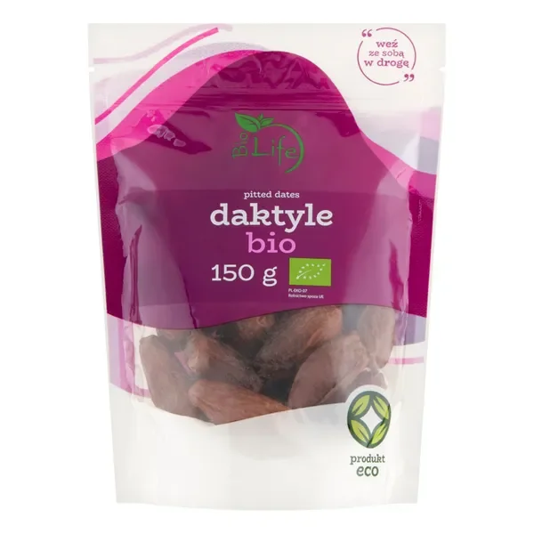 Daktyle suszone ekologiczne bez pestki 150g [BioLife] - BioLife