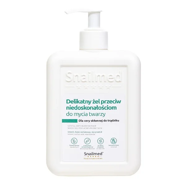 Delikatny żel do mycia twarzy przeciw niedoskonałościom 320ml [Snailmed] - Snailmed