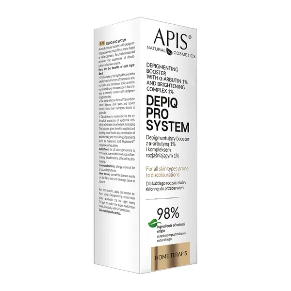 Depigmentujący booster z α-arbutyną 1% i kompleksem rozjaśniającym 1% 30ml [Apis] - Apis