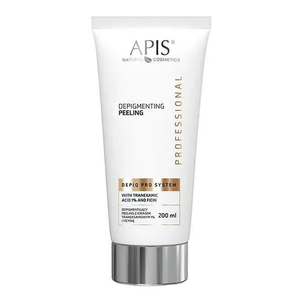 Depiq Pro System depigmentujący peeling z kwasem traneksamowym 1% i ficyną 200ml [APIS] - APIS
