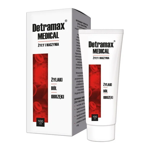 Detramax Medical Żyły i Naczynia żel 100ml - Detramax Medical
