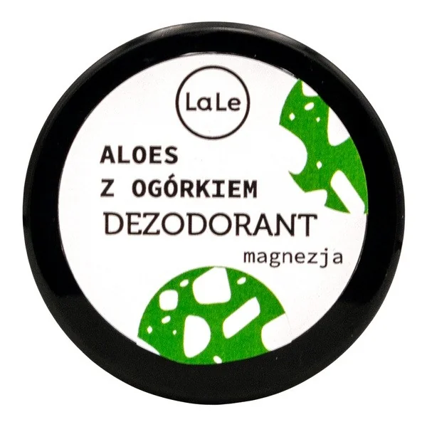 Dezodorant w kremie z magnezją, aloes z ogórkiem 50ml [LaLe] - LaLe