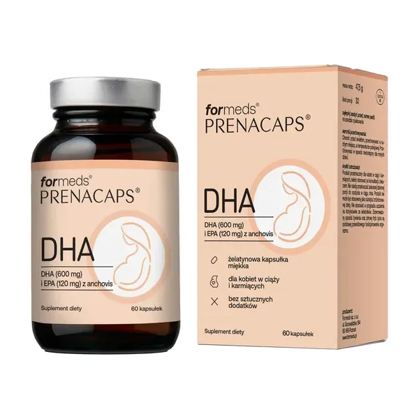 DHA 600mg + EPA 120mg 60 kapsułek [Formeds Prenacaps] - Formeds Prenacaps
