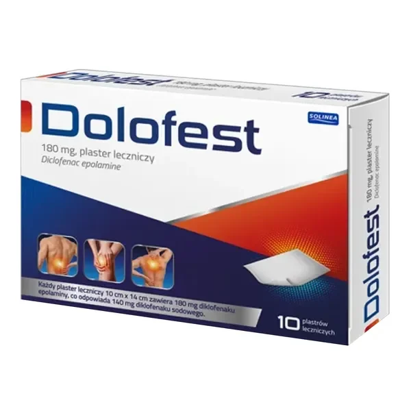 Diklofenak 180 mg 10 plastrów [SOLINEA] - SOLINEA