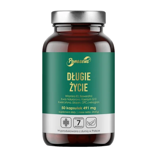 Długie życie kompleks antyoksydantów 50 kapsułek [Panaseus] - Panaseus