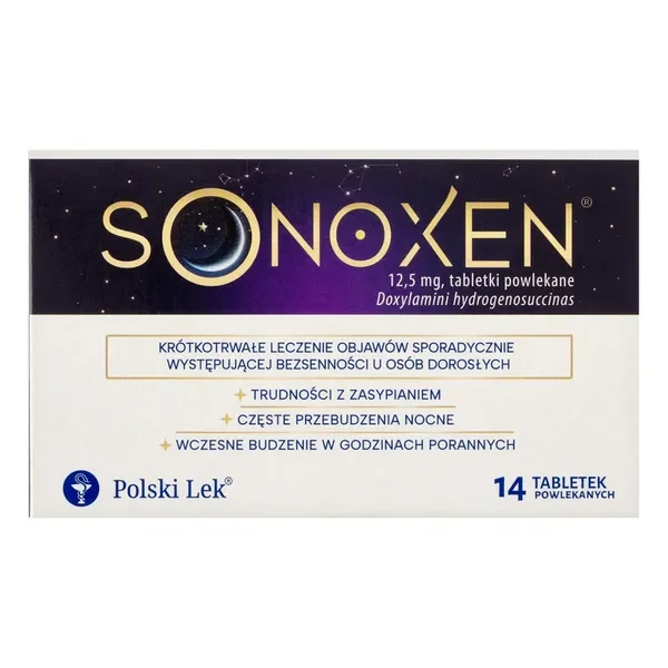 Doksylamina 12,5 mg 14 tabletek [Polski Lek-Dystrybucja] - Polski Lek-Dystrybucja