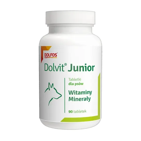 Dolvit Junior witaminy i minerały dla szczeniąt 90 tabletek [Dolvit] - Dolvit