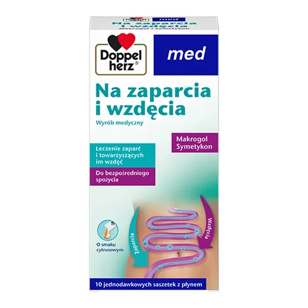 Doppelherz med Na Zaparcia i Wzdęcia płyn 10ml x 20 szt [Doppelherz] - Doppelherz