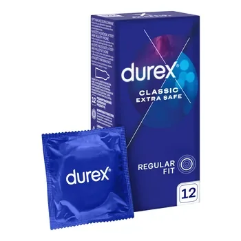 Durex Extra Safe prezerwatywy powlekane środkiem nawilżającym 12 szt. - Durex