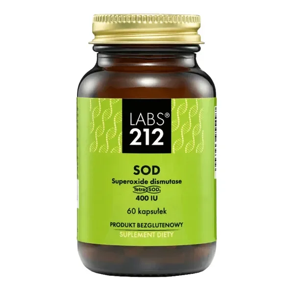 Dysmutaza ponadtlenkowa SOD 13,3 mg 60 kapsułek [LABS212] - LABS212