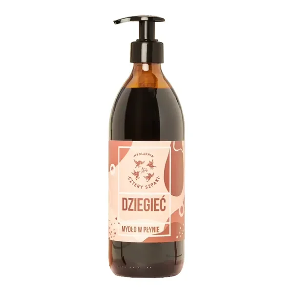 Dziegieć naturalne mydło w płynie na problemy skórne 500ml [Cztery Szpaki] - Cztery Szpaki